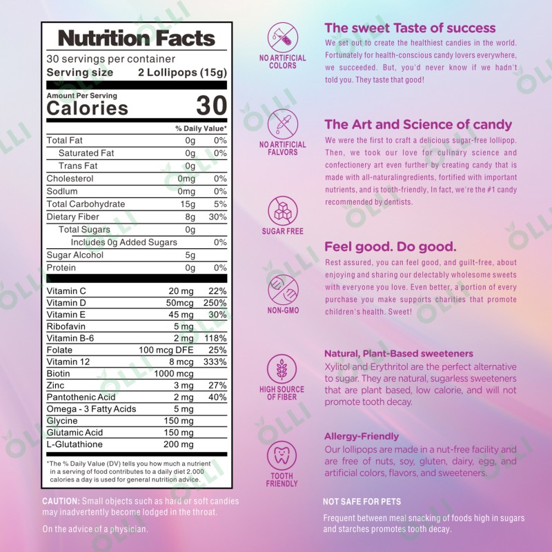 Glutathione Lollipop Factory - Collagen Glow Skin Whitening