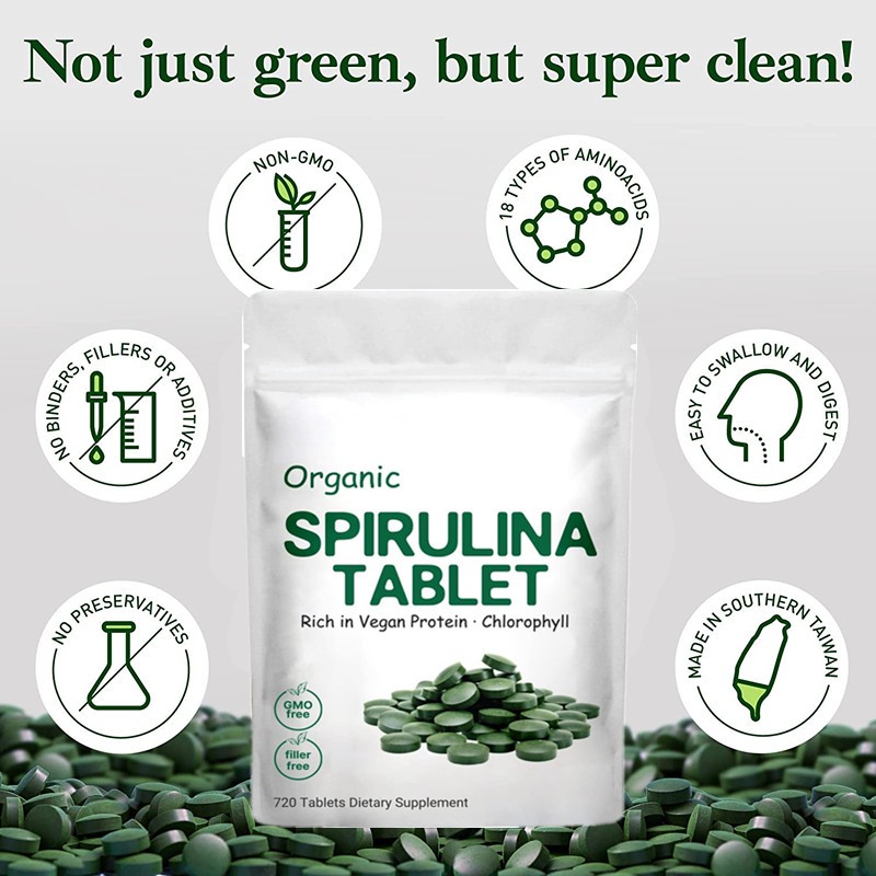 Spirulina Tablets Supplier - Organic Chlorella Nutritional Bulk