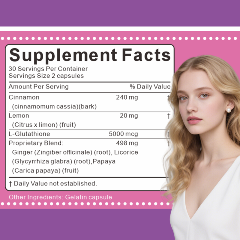 Skin Whitening Capsules Supplier - Glutathione Vitamin E 5000mg
