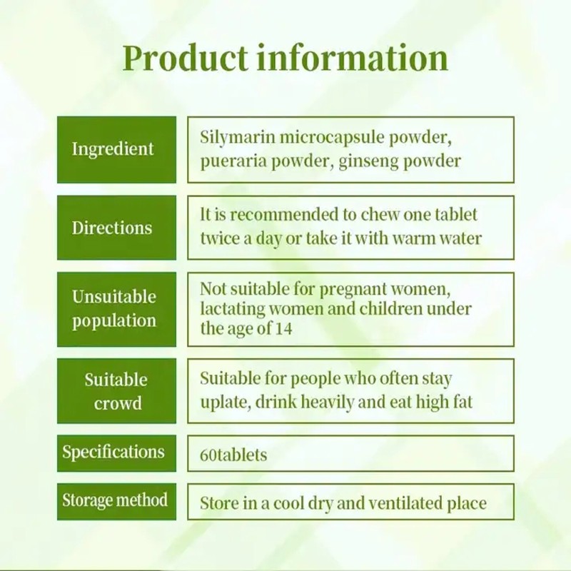Liver Health Tablets Manufacturer - Silymarin Pueraria Organic