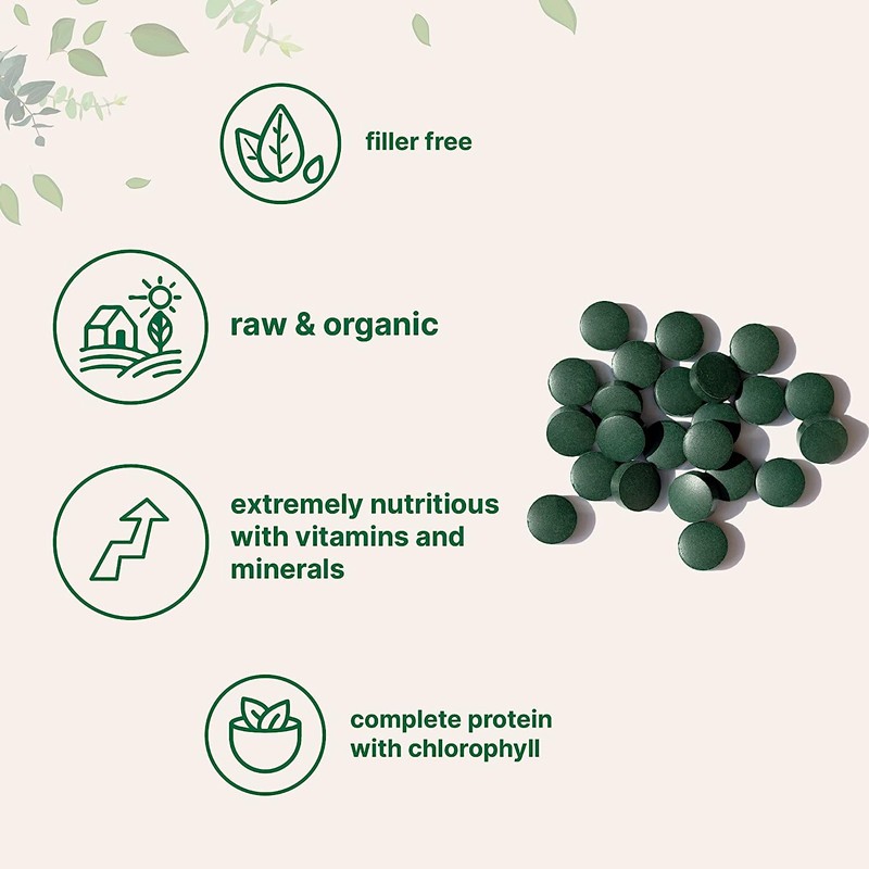Spirulina Tablets Supplier - Organic Chlorella Nutritional Bulk