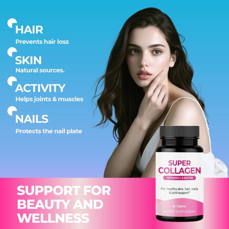 Super Collagen Tablets Supplier - Vitamin C Beauty Skin Hair