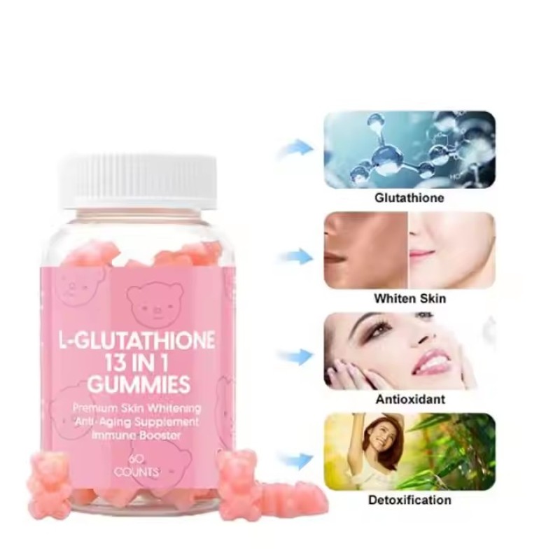 Skin Whitening Gummies Factory - Organic L-glutathione 13 in 1