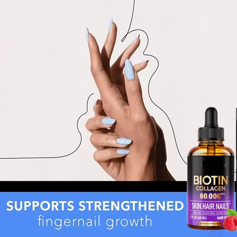 Biotin Collagen Liquid Supplier - Vitamins Oral Hair Nails Skin