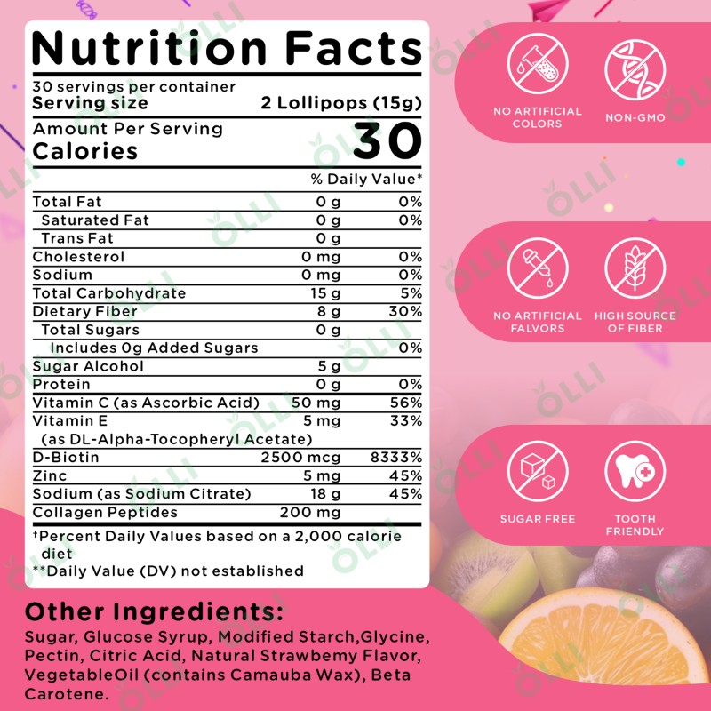 Collagen Lollipop Supplier - Brightening Skin Whitening Private