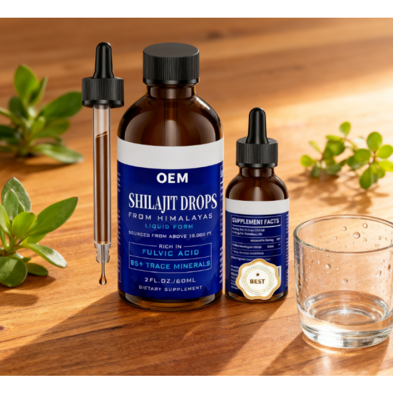 Shilajit Drops Supplier - OEM Fulvic Acid Men Vitality Energy
