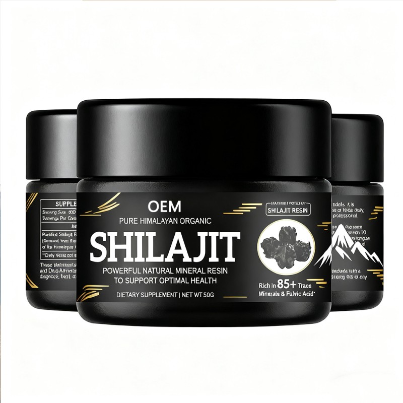 Shilajit Resin Factory - OEM 500mg Fulvic Acid Energy Boost