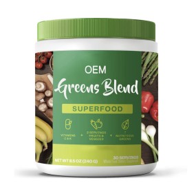 Greens Powder Supplier - OEM Organic Blend Probiotics Enzymes