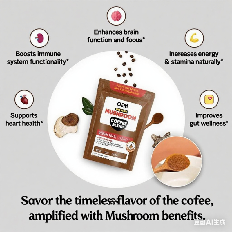 Mushroom Coffee Supplier - OEM Lions Mane Reishi Chaga Instant