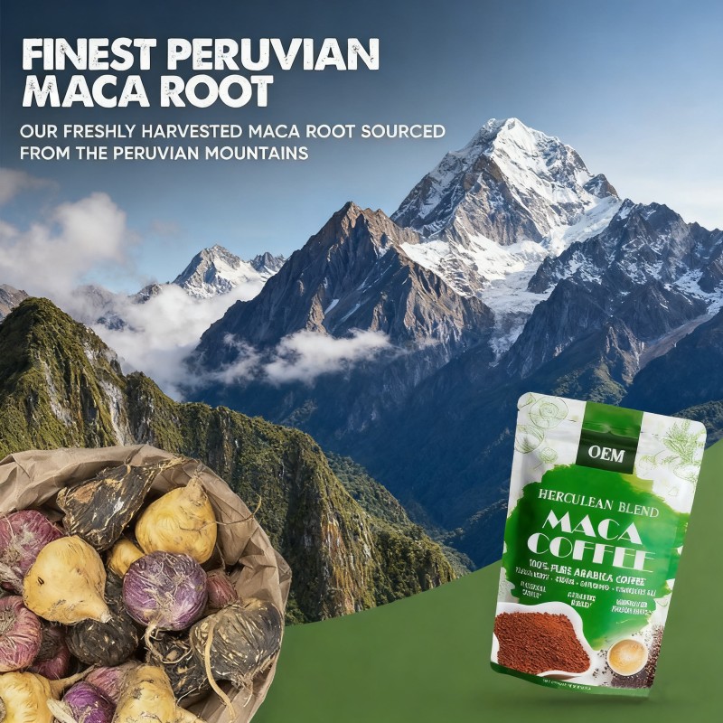 Maca Coffee Manufacturer - OEM Maca Reishi Ginseng Tongkat Ali