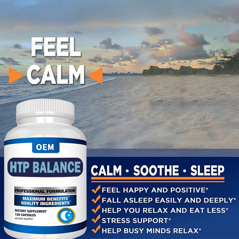 Sleep Support Capsules Supplier - OEM 5HTP Calcium Brain Function