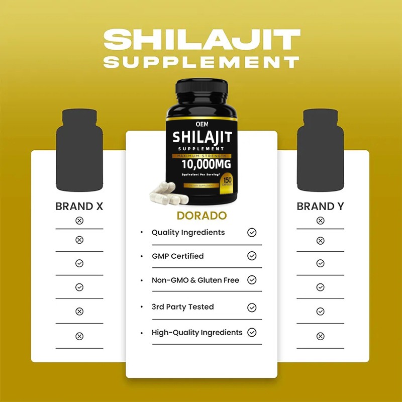 Shilajit Capsules Factory - OEM Energy Booster Immune Support