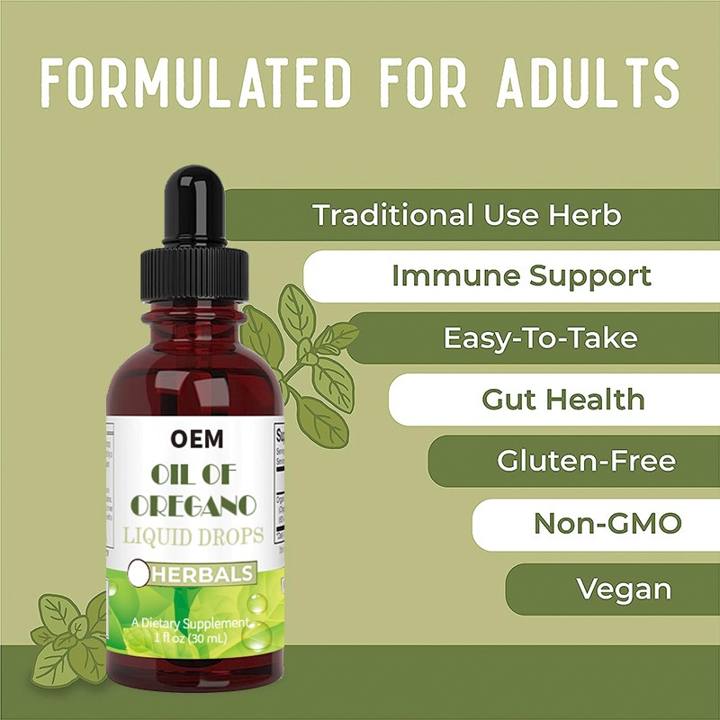 Oregano Oil Drops Supplier - OEM Immune Respiratory Gut Balance