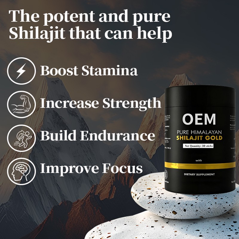 Shilajit Resin Factory - OEM 75% Fulvic Acid Energy Immunity