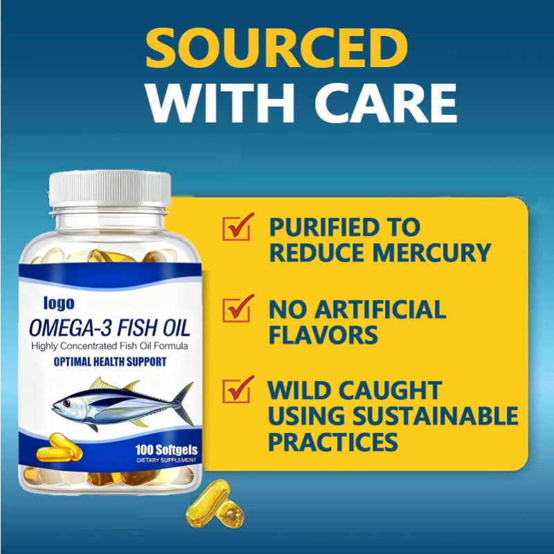 Omega 3 Softgels Supplier - OEM Eye Brain Health DHA EPA
