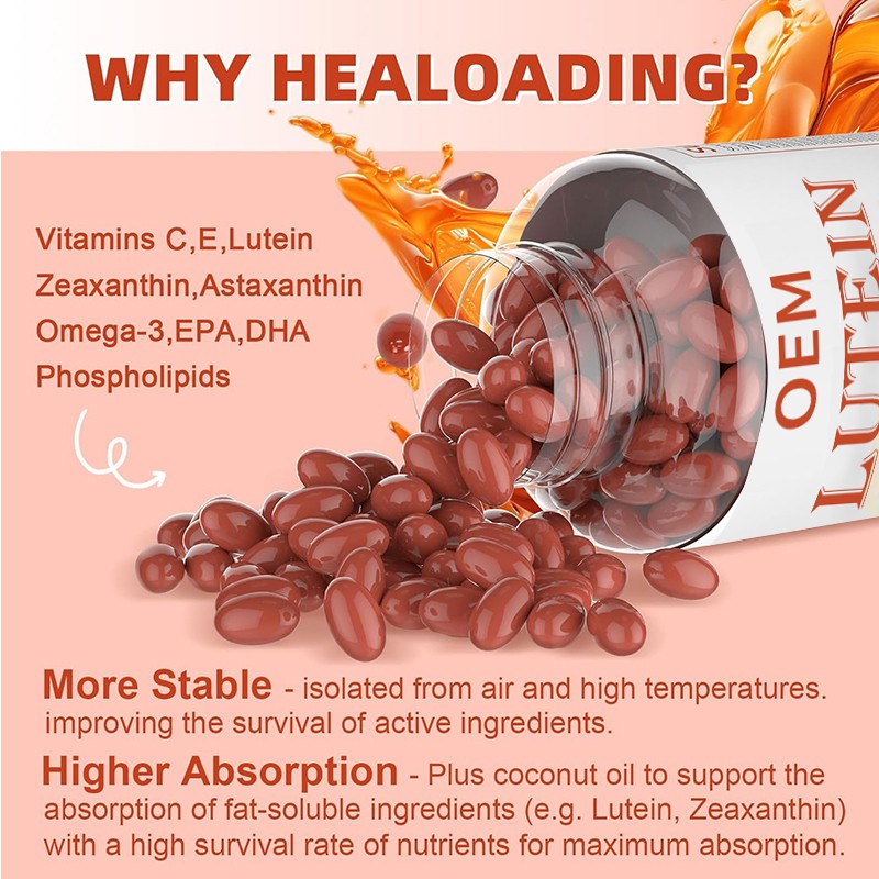 Lutein Softgels Factory - OEM Vitamin C E Eye Skin Antioxidant