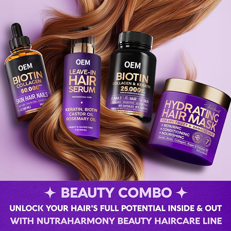 Hair Growth Capsules Manufacturer - OEM Biotin Collagen Skin Nails