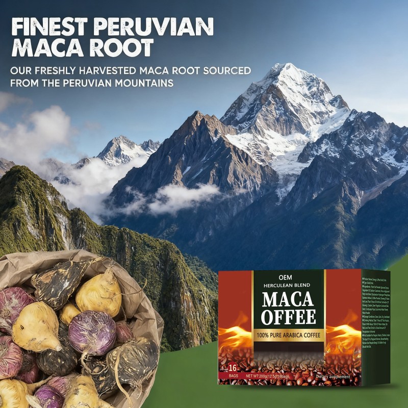 Maca Coffee Manufacturer - OEM Black Maca Arabica Chocolate
