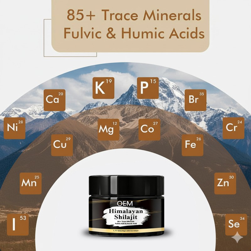 Shilajit Resin Supplier - OEM 30g Vegan Black Pure Himalayan