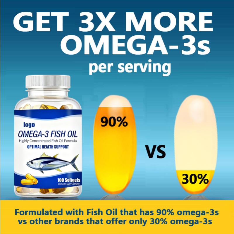 Omega 3 Softgels Supplier - OEM Eye Brain Health DHA EPA