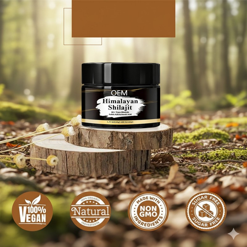 Shilajit Resin Supplier - OEM 30g Vegan Black Pure Himalayan