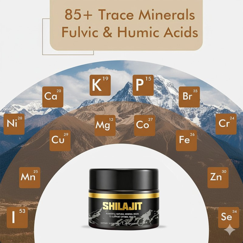 Shilajit Resin Supplier - OEM Fulvic Acid Magnesium Zinc Minerals