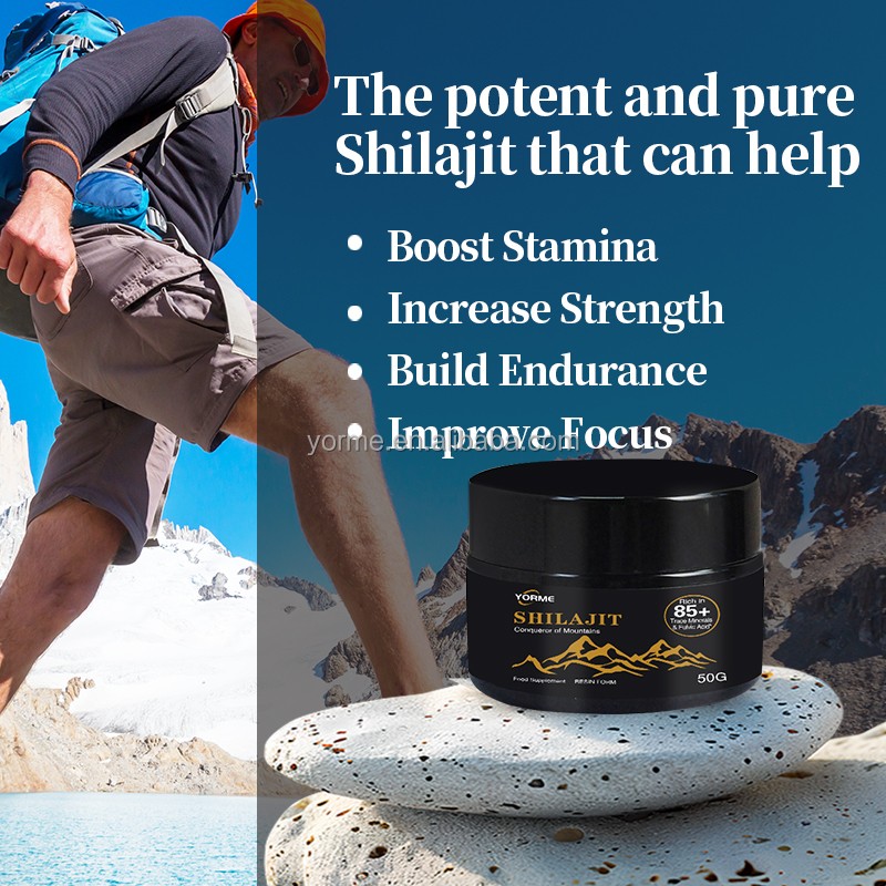 Shilajit Resin Factory - OEM Fulvic Acid Trace Minerals 100 Serving