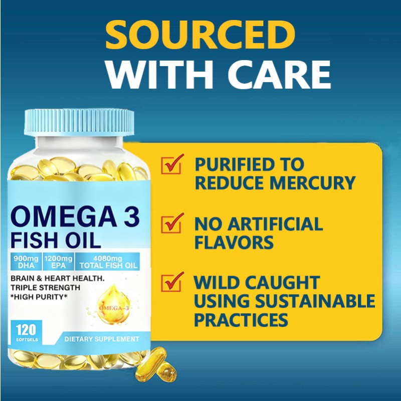 Omega 3 Softgels Manufacturer - OEM Brain Eye Health DHA EPA