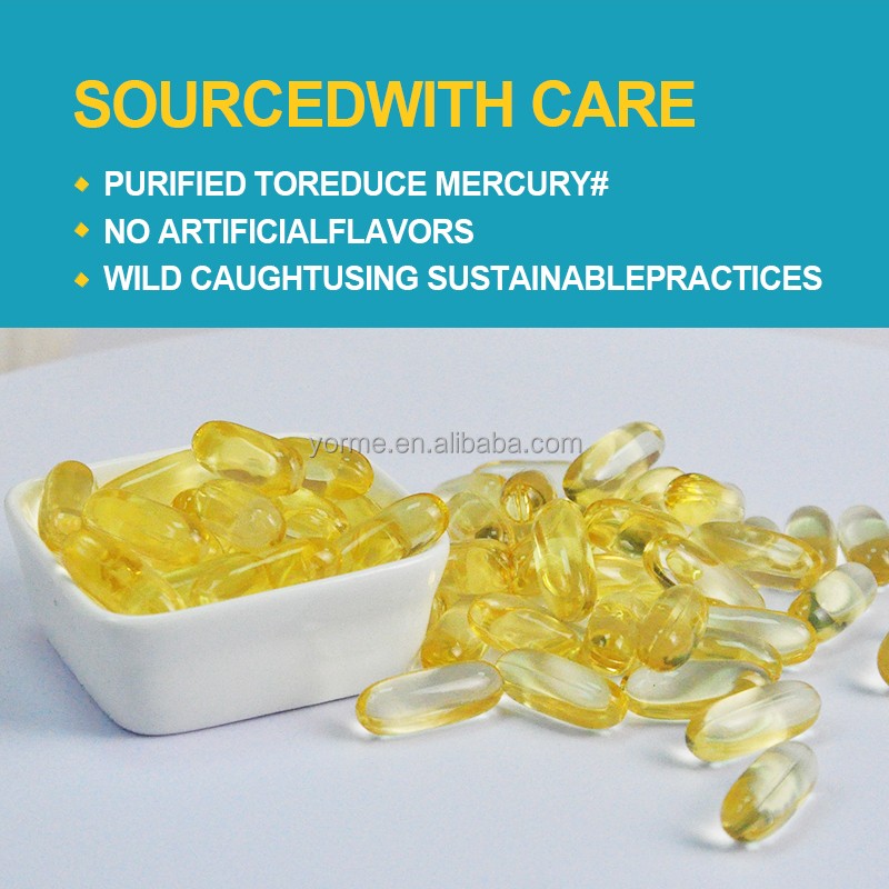 Fish Oil Softgels Supplier - OEM Brain Eye Health DHA EPA 90 Caps