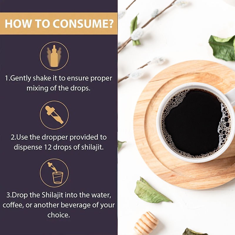 Shilajit Drops Manufacturer - OEM Energy Endurance Immune Brain