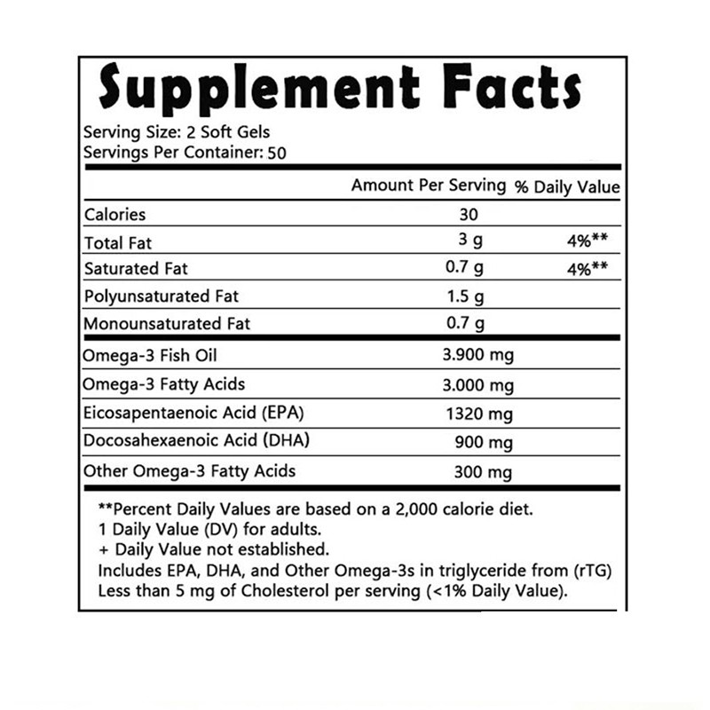 Omega 3 Softgels Supplier - OEM Eye Brain Health DHA EPA