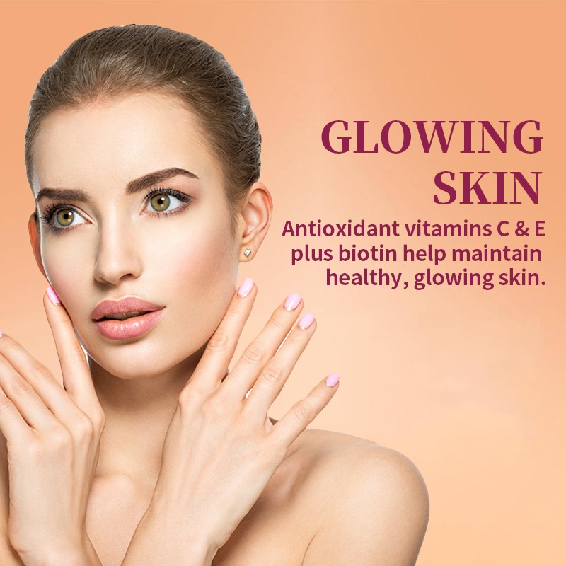 Hair Skin Nails Gummies Supplier - OEM Vegan Biotin Collagen Supplement