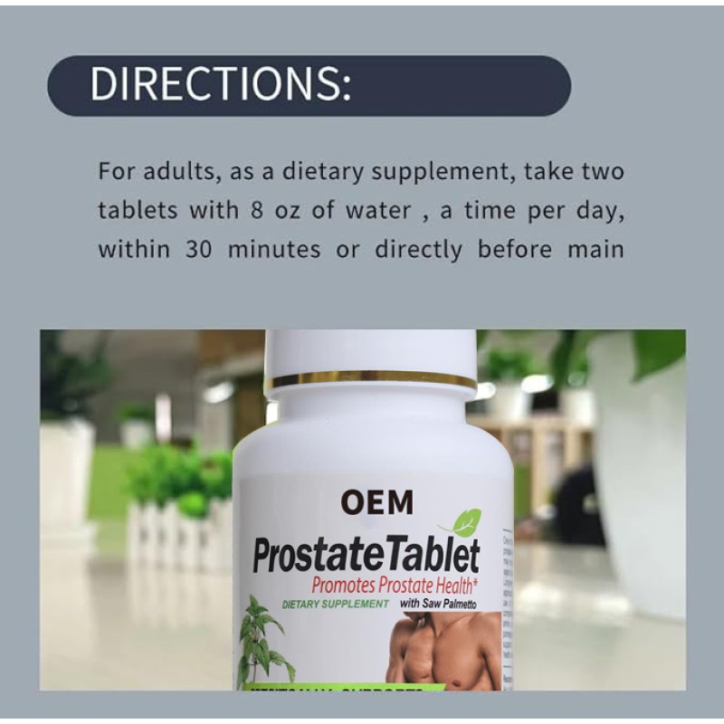 Prostate Health Tablets Factory - OEM Saw Palmetto Zinc Quercetin