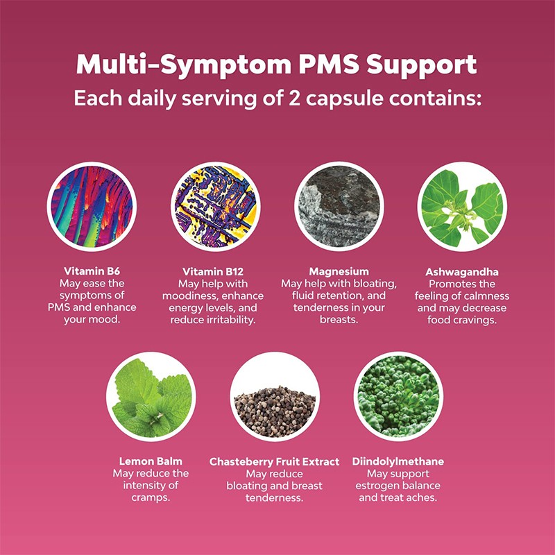 Women Health Capsules Supplier - OEM Chaste Berry Lemon Balm PMS