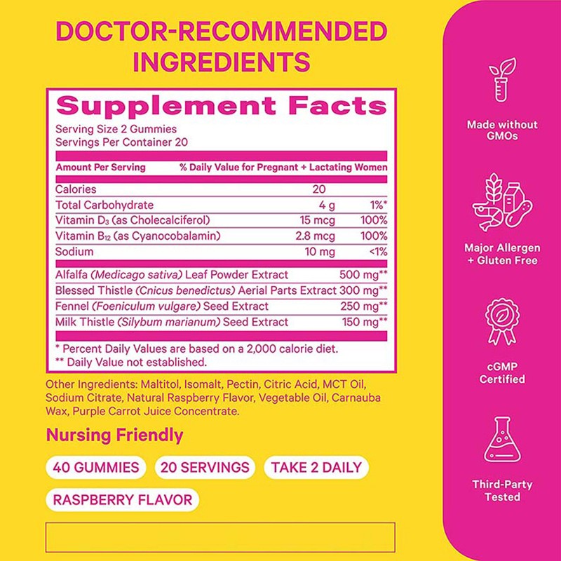 Lactation Gummies Manufacturer - OEM Fenugreek Moringa Breast Milk