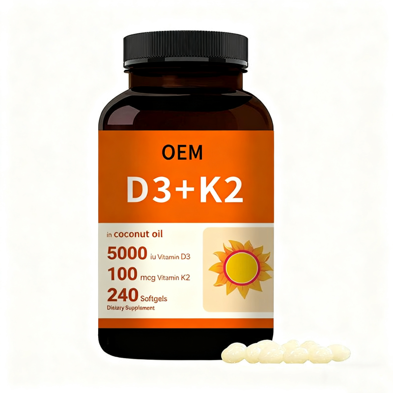Vitamin D3 Softgels Supplier - OEM 1000iu D3 K2 Bone Immune
