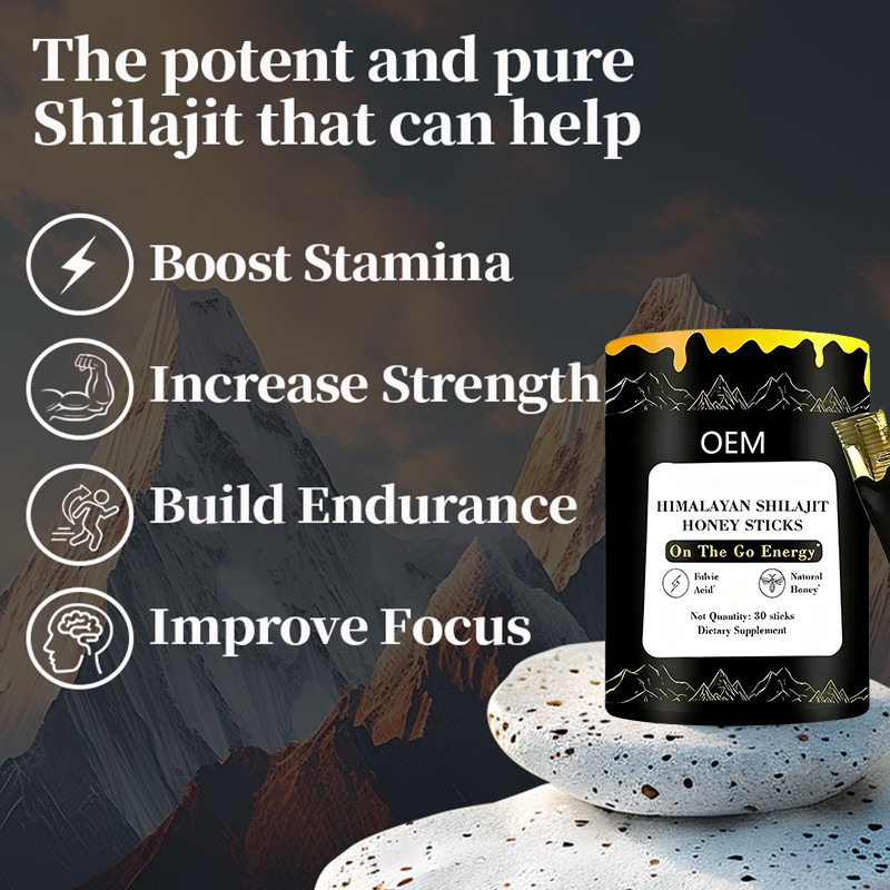 Shilajit Resin Factory - OEM Gold Grade Pure Fulvic Acid Trace