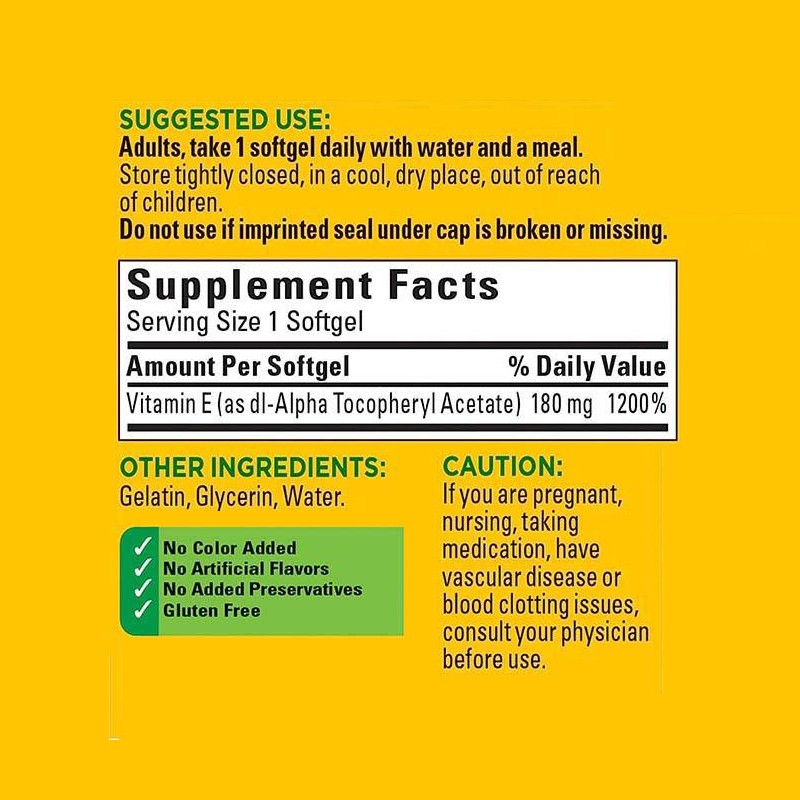 Vitamin E Softgels Supplier - OEM 1000iu Immune Skin Cell