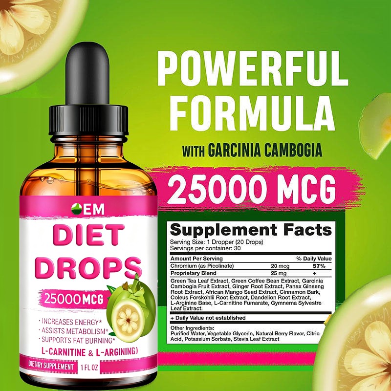 Weight Loss Drops Factory - OEM Garcinia Cambogia Appetite Control