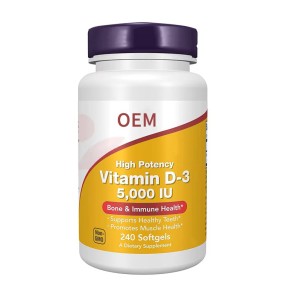 Vitamin D3 Softgels Manufacturer - OEM High Potency Bone Teeth Immune