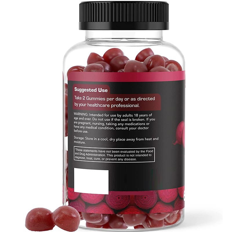 Beetroot Gummies Factory - OEM Heart Health Blood Pressure Nitric