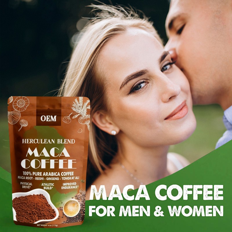 Maca Coffee Powder Factory - OEM Black Maca Arabica Instant