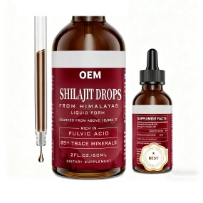 Shilajit Drops Manufacturer - OEM Energy Endurance Immune Brain