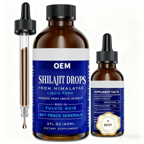 Shilajit Drops Supplier - OEM Fulvic Acid Men Vitality Energy