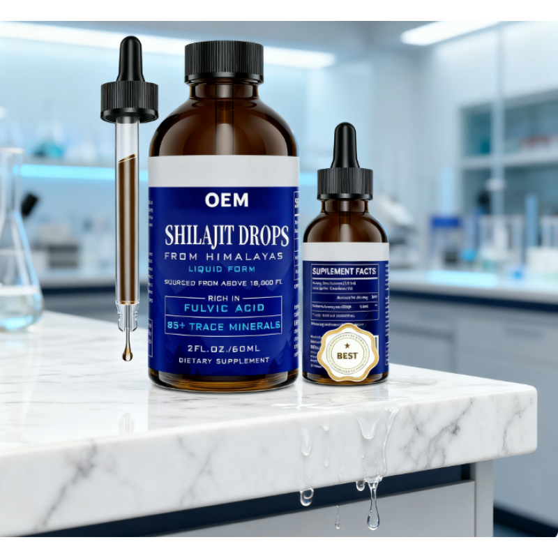 Shilajit Drops Supplier - OEM Fulvic Acid Men Vitality Energy