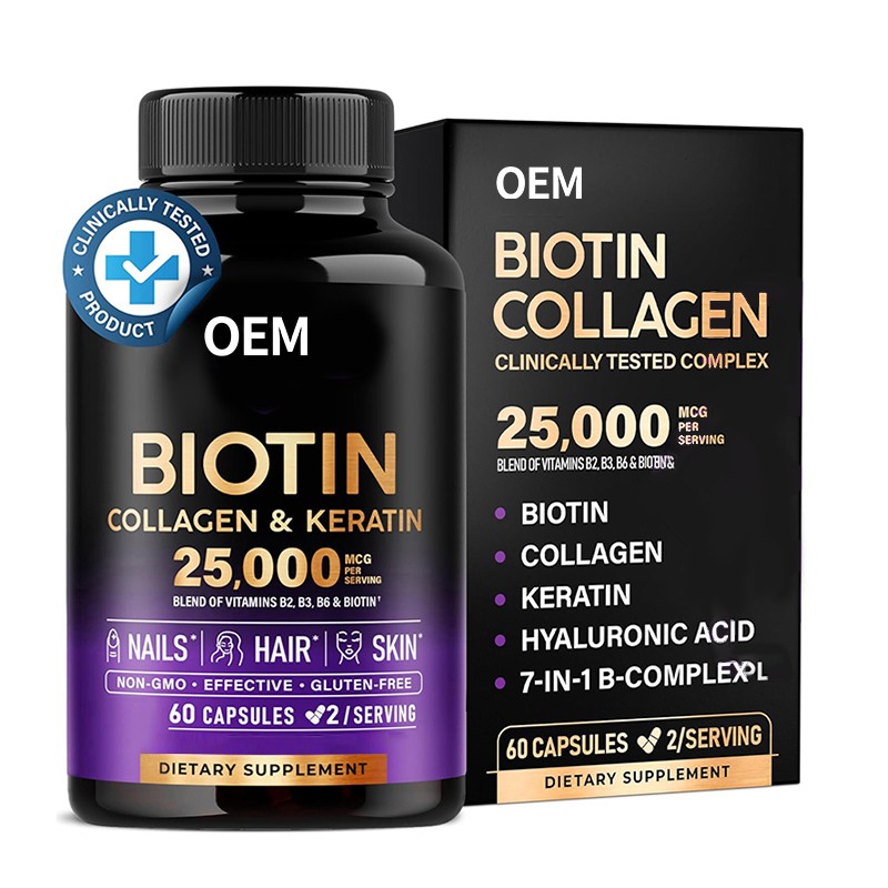 Hair Growth Capsules Manufacturer - OEM Biotin Collagen Skin Nails