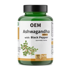 Ashwagandha Tablets Supplier - OEM 1500mg Stress Relief Energy
