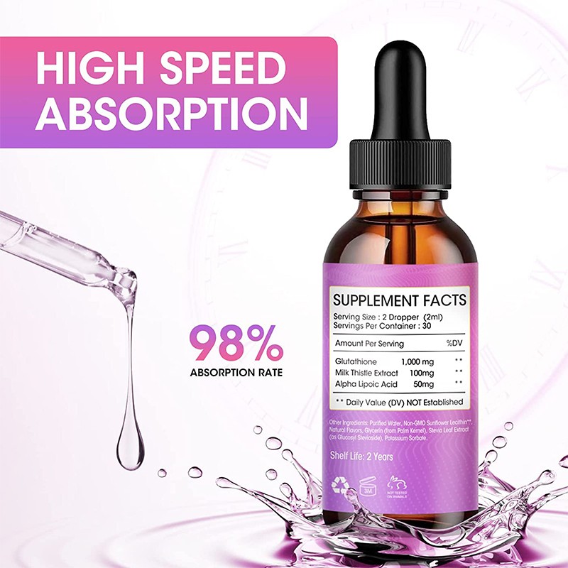 Glutathione Drops Factory - OEM Liposomal Vitamin C Whitening