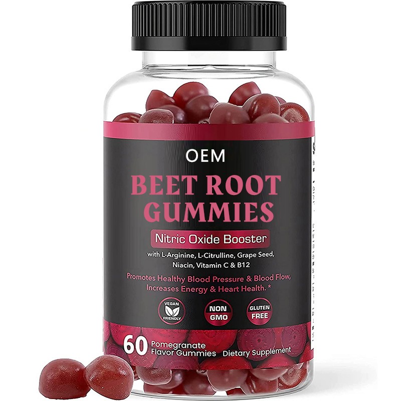 Beetroot Gummies Factory - OEM Heart Health Blood Pressure Nitric