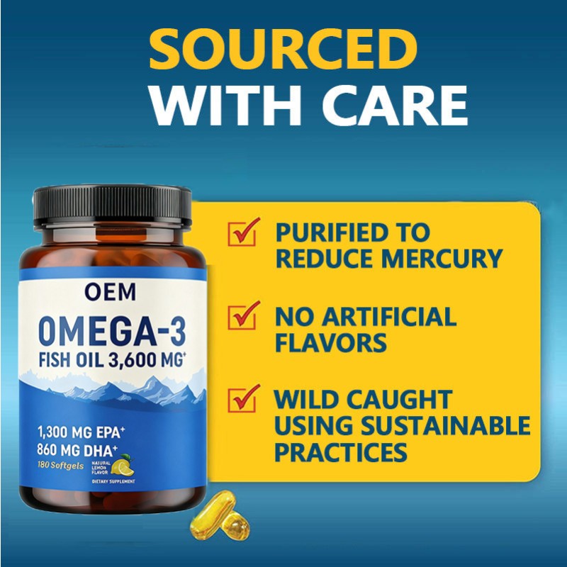 Fish Oil Softgels Factory - OEM Omega 3 Supplement Soft Capsules